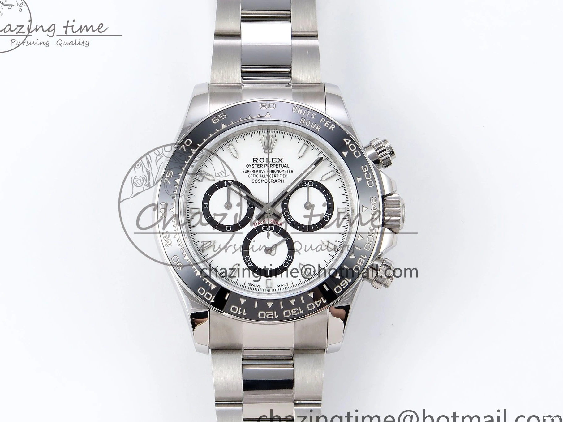 1221 Daytona 126500 QF 1:1 Best Edition 904L Steel White Dial on SS Braclet SH4131 V Stretchable 1297